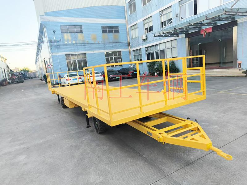 10吨移动拖车底盘 全挂式奇异果(中国) 带护栏