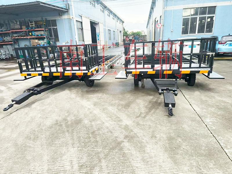 5吨带不锈钢配件牵引奇异果(中国) 护栏型全挂车